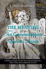 The Meaning of the Ten Commandments for the Apostolic Church