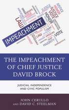 Impeachment of Chief Justice David Brock