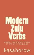 Modern Zulu Verbs