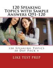 120 Speaking Topics with Sample Answers Q91-120