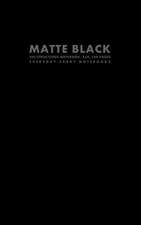 Matte Black Un/Structured Notebook, 5x8, 100 Pages