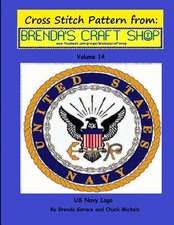 US Navy LOGO - Cross Stitch Pattern from Brenda's Craft Shop