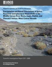 Precipitation and Runoff Simulations of Select Perennial and Ephemeral Watersheds in the Middle Carson River Basin, Eagle, Dayton, and Churchill Valle