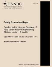 Safety Evaluation Report Related to the License Renewal of Palo Verde Nuclear Generating Station, Units 1, 2, and 3