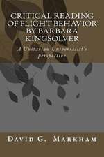 Critical Reading of Flight Behavior by Barbara Kingsolver