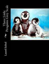 Three Little Penguins Grey Scale