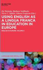 Using English as a Lingua Franca in Education in Europe