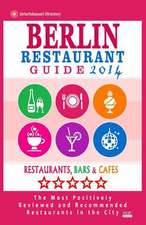 Berlin Restaurant Guide 2014