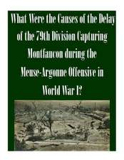 What Were the Causes of the Delay of the 79th Division Capturing Montfaucon During the Meuse-Argonne Offensive in World War I?