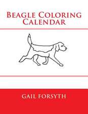 Beagle Coloring Calendar