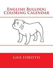 English Bulldog Coloring Calendar