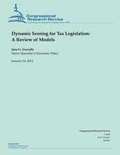 Dynamic Scoring for Tax Legislation