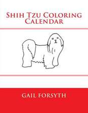 Shih Tzu Coloring Calendar