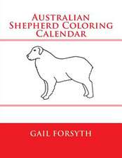 Australian Shepherd Coloring Calendar