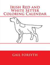 Irish Red and White Setter Coloring Calendar