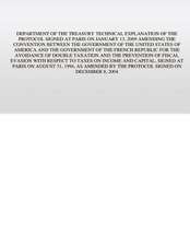 Department of the Treasury Technical Explanation of the Protocol Signed at Paris on January 13, 2009