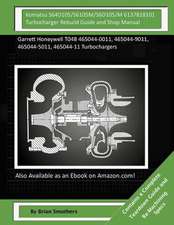 Komatsu S64d105/S6105m/S6d105/M 6137818101 Turbocharger Rebuild Guide and Shop M