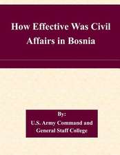 How Effective Was Civil Affairs in Bosnia