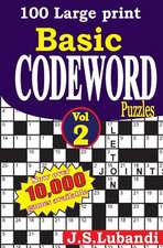 100 Large Print Basic Codeword Puzzles 2