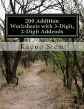 200 Addition Worksheets with 3-Digit, 2-Digit Addends