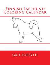 Finnish Lapphund Coloring Calendar