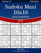 Sudoku Maxi 16x16 Gros Caracteres - Facile - Volume 57 - 276 Grilles