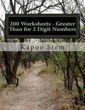 200 Worksheets - Greater Than for 2 Digit Numbers