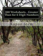 200 Worksheets - Greater Than for 6 Digit Numbers