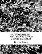 500 Worksheets - Find Successor of 2 Digit Numbers