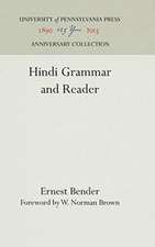 Hindi Grammar and Reader