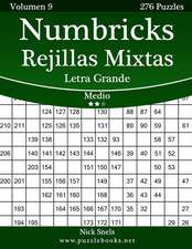 Numbricks Rejillas Mixtas Impresiones Con Letra Grande - Medio - Volumen 9 - 276 Puzzles