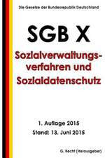 Sgb X - Sozialverwaltungsverfahren Und Sozialdatenschutz, 1. Auflage 2015