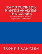 Rapid Business System Analysis