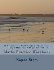 30 Subtraction Worksheets (with Answers) - 1 Digit Minuend, 1 Digit Subtrahend