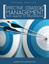 Effective Strategic Management