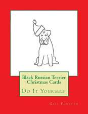 Black Russian Terrier Christmas Cards