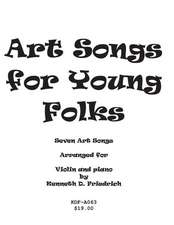 Art Songs for Young Folks - Violin and Piano