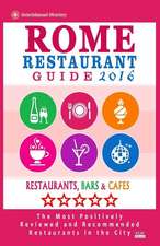 Rome Restaurant Guide 2016