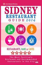 Sidney Restaurant Guide 2016