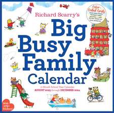 Richard Scarry Big Busy Family 2024 Wall Calendar: Track Every Family Member's Daily Activities