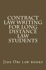 Contract Law Writing for Long Distance Law Students