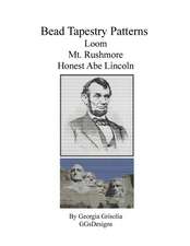 Bead Tapestry Patterns for Loom Mt. Rushmore Honest Abe Lincoln