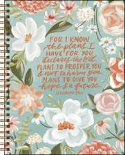 Scriptures and Florals 12-Month 2025 Monthly/Weekly Planner Calendar