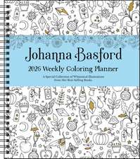 Johanna Basford 12-Month 2026 Weekly Coloring Calendar