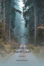 Style Writs for the Sheriff Court