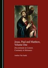 Jesus, Paul and Matthew, Volume One