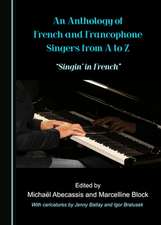 ANTHOLOGY OF FRENCH & FRANCOPHONE SINGER