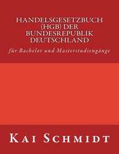 Handelsgesetzbuch (Hgb) Der Bundesrepublik Deutschland