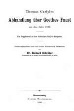 Abhandlung Uber Goethes Faust