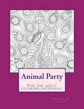 Animal Party for the Adult Coloring Enthusiast